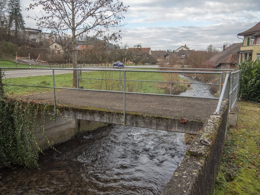 File:Feldwegbrücke beim Mühleweg 304 über die Surb, Endingen AG 20241218-jag9889.jpg