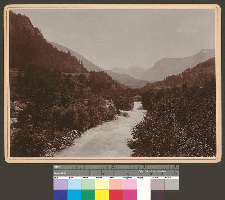 Serneus: view toward Klosters from Serneus Bridge
