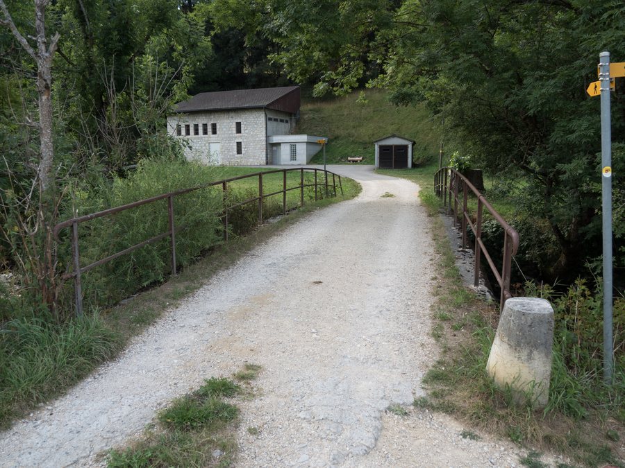 Fieldroad Bridge over the Suze River, Cortébert, Canton of Bern, Switzerland